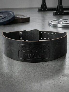 Real Genuine Leather Weight Lifting Belt Gym Training Belt for Unisex